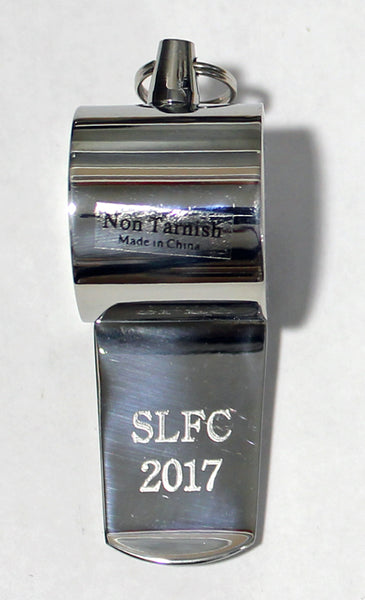 Volleyball Whistle engraving on back
