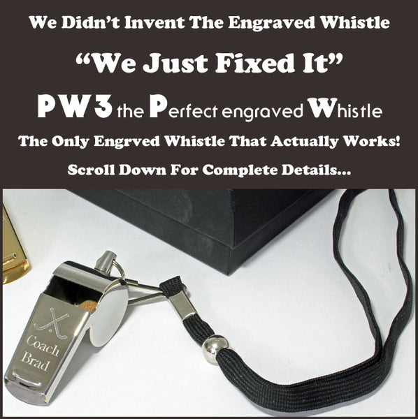 Soccer Whistle - PW3 the Perfect engraved Whistle