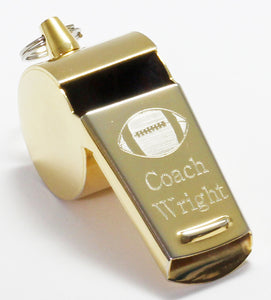 Personalized Gold Whistle