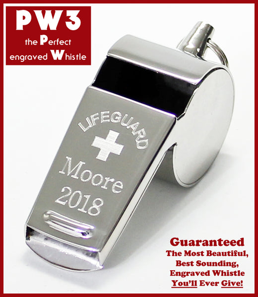 Lifeguard Whistle - PW3 the Perfect engraved Whistle